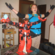 Illustration for article titled Girl Pilots Japanese Fighting Robot With Gundam Master/Slave Control Suit